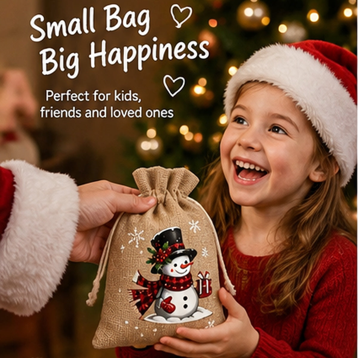 🔥🔥Last Day Buy 2 get 1🔥Christmas Keepsake🎄Drawstring Gift Pouches