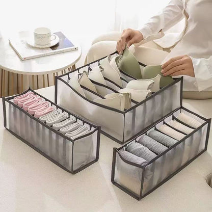 Multi-Compartment Drawer Organizer for Socks & Underwear