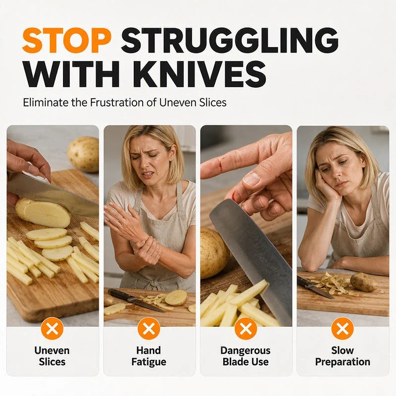 🔥Last Day Buy 1 get 1🔥Multifunctional Stainless Steel Potato Cutter🥔