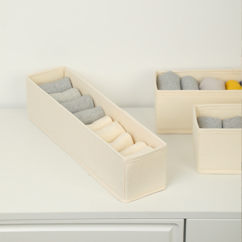 Fabric Drawer Organizer Bins for Clothes & Socks