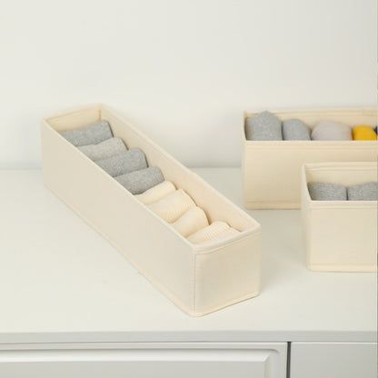Fabric Drawer Organizer Bins for Clothes & Socks