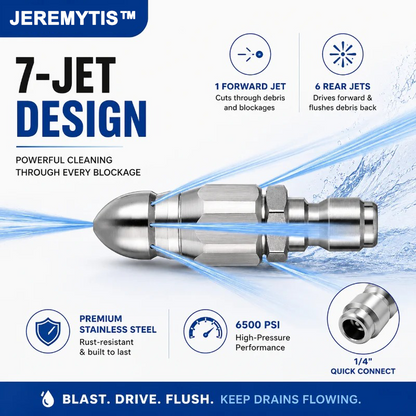 Powerful Pipe Cleaning and Unclogging Nozzle
