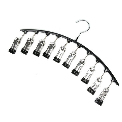Multi-Clip Laundry Drying Hanger for Socks & Underwear