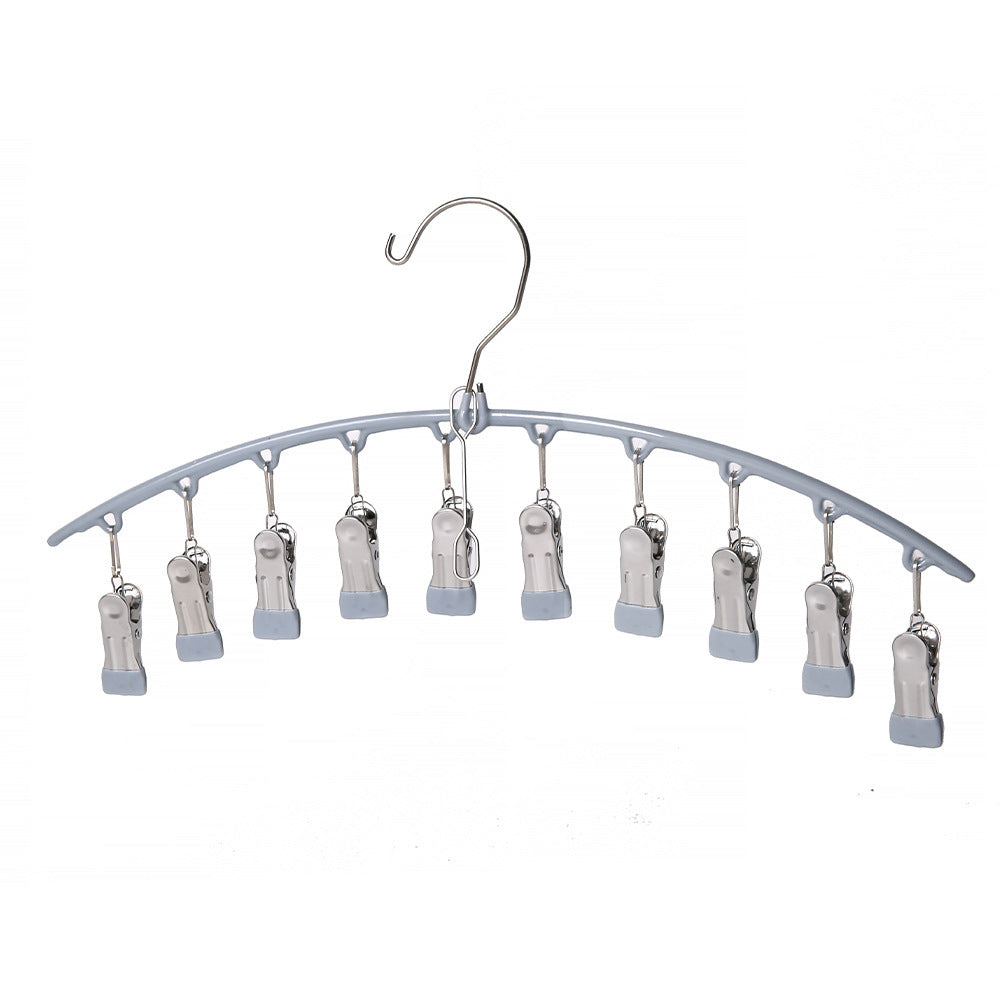 Multi-Clip Laundry Drying Hanger for Socks & Underwear