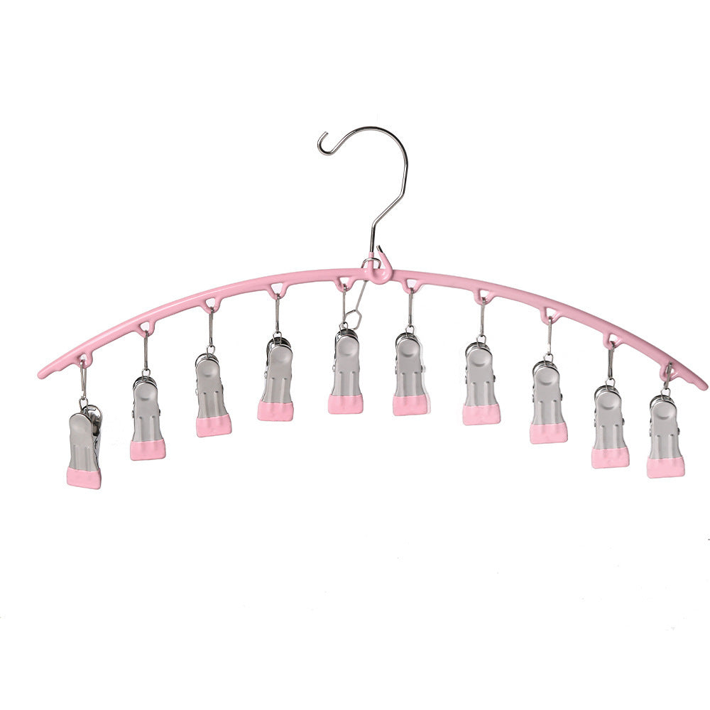 Multi-Clip Laundry Drying Hanger for Socks & Underwear