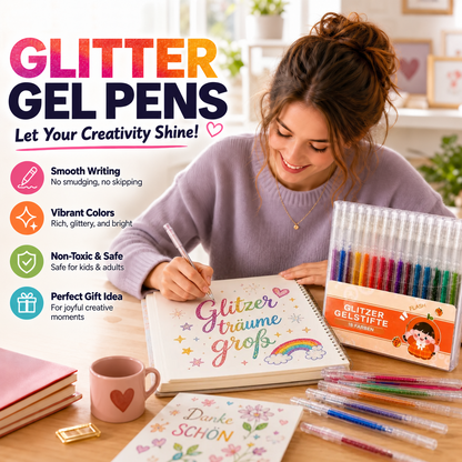 🔥Last Day 50% off🔥Radiant Push-Button Glitter Gel Pen Set🪄