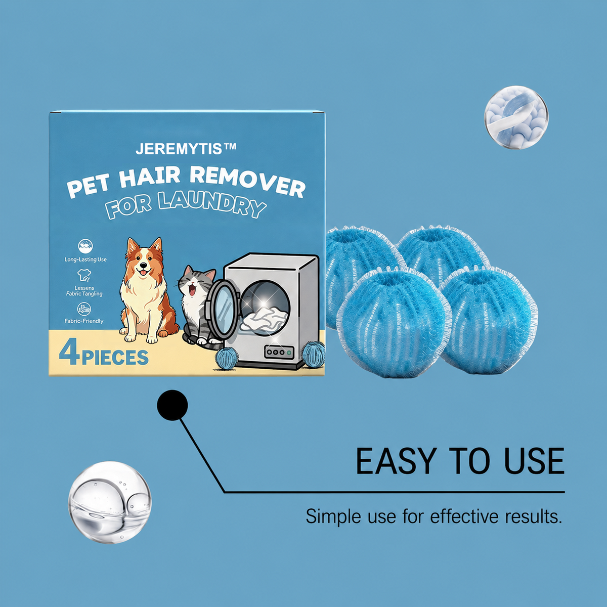 🔥Last Day Buy 2 Get 1🔥Reusable Pet Hair🐈🐕Remover Laundry Balls