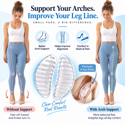 🔥Last Day Buy 1 Get 1🔥🏆2026 New  Silicone Arch Support Insoles🦶
