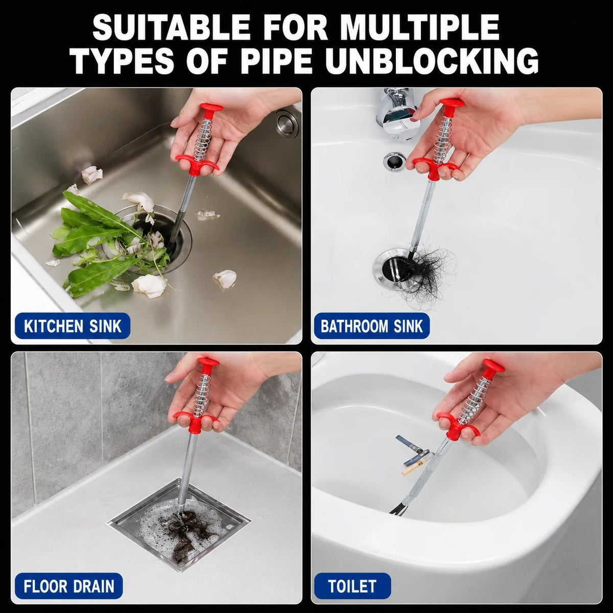 🔥Last Day Buy 1 Get 1🔥Professional Drain Clog Remover Tool🫧