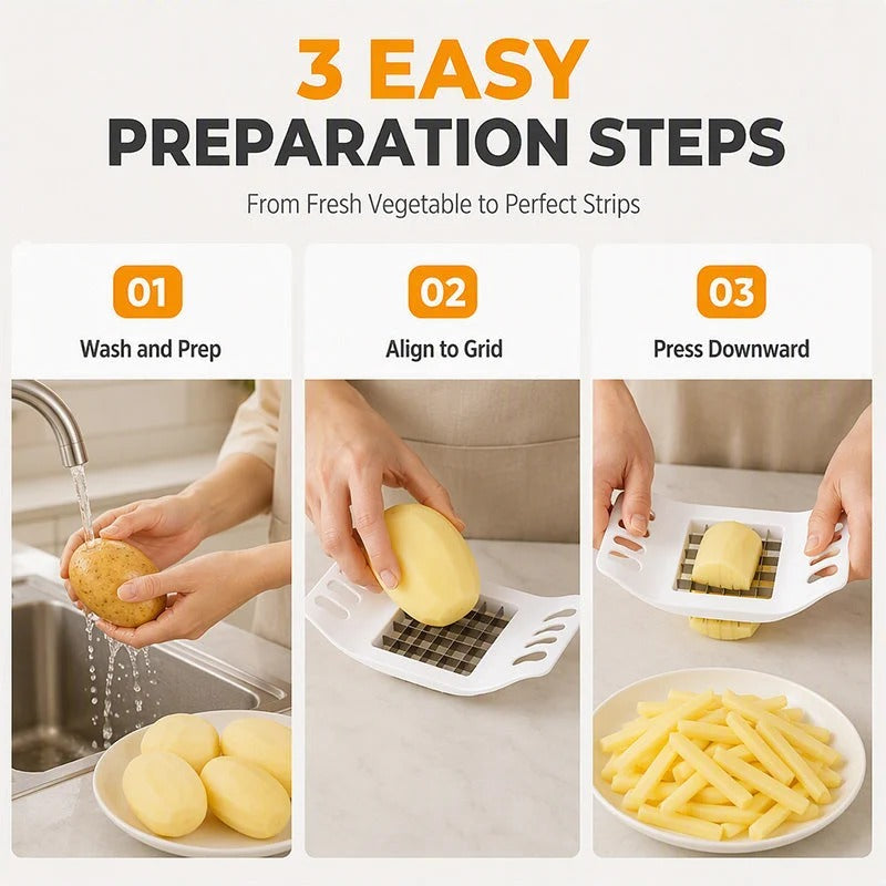 🔥Last Day Buy 1 get 1🔥Multifunctional Stainless Steel Potato Cutter🥔