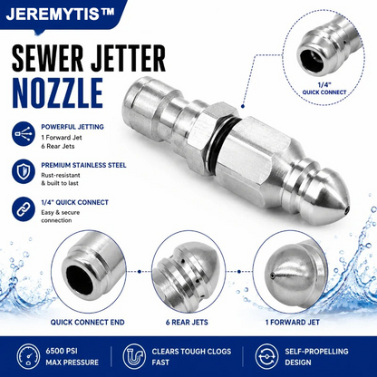 Powerful Pipe Cleaning and Unclogging Nozzle