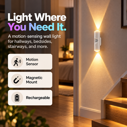 🔥LAST DAY BUY 1 GET 1🔥Magnetic Motion Sensor Light – 12-Color Glow ✨