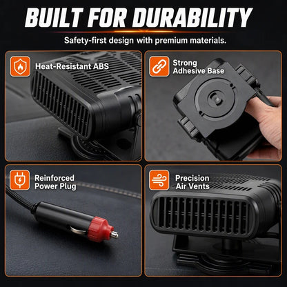Portable Car Heater 12V/24V – A Warmer Car & Clearer Windshield This Winter ❄️