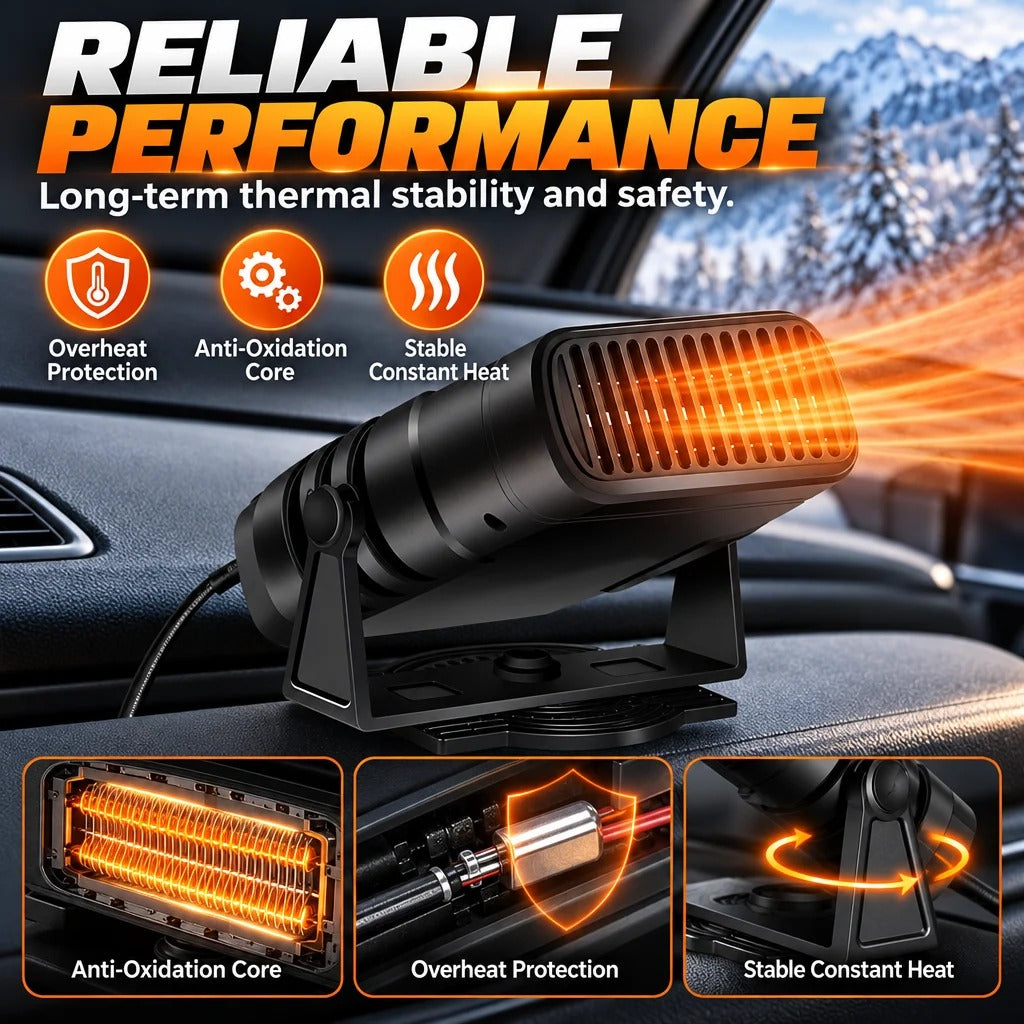 Portable Car Heater 12V/24V – A Warmer Car & Clearer Windshield This Winter ❄️